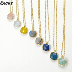 WT-N1439 Gorgeous Natural 18+2Inch Colorful Elegant Vintage <strong>Boho</strong> <strong>Necklace</strong> Casual Long Gemstone <strong>Necklace</strong> - Product Image 2