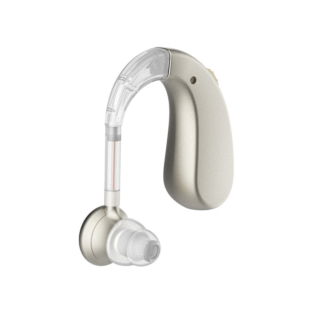 Omhealth ZT-01 Chinese BTE Rechargeable Hearing Aids with Noise Cancelling and 2-Channel for Elderly-Affordable