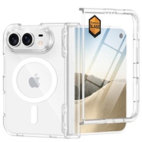 Coque de protection pour Iphone Duo, protection de charnière, protection d'écran en verre trempé intégrée, magnétique transparente pour Iphone Duo