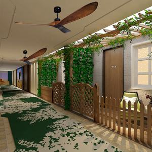 Ventilateur de plafond en bois à télécommande à 5 vitesses, style <span class=keywords><strong>sud</strong></span>-<span class=keywords><strong>est</strong></span> asiatique et américain, moteur CC à faible consommation d'énergie, 60 pouces, 5 pieds - Product Image 3