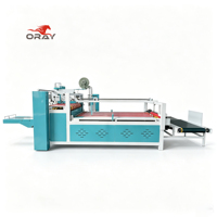 Machine à coller semi-automatique Oray pour boîtes d'expédition e-commerce, traitement de cartons à fond auto-scellant, 2500W, 60m/min, version anglaise complète