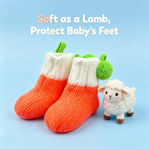 Zapatitos de Bebé Estilo Náutico de Algodón Color Zanahoria, Ultra Suaves y Cálidos, Unisex, para Bebés y Niños Pequeños, Venta al Por Mayor - Product Image 2