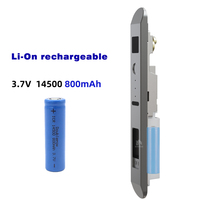 Cerradura de Puerta de Aluminio con Huella Dactilar sin Llave, Control Remoto por Aplicación Tuya, para Puerta Corredera, Oficina, Patio, Balcón