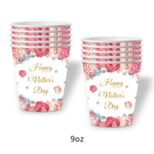 Lot de Vaisselle Jetable Moderne en Forme de Cœur pour la Fête des Mères – Assiettes, Gobelets, Fourchettes, Cuillères et Serviettes en <span class=keywords><strong>Papier</strong></span> pour la Famille (Vente en Gros) - Product Image 5