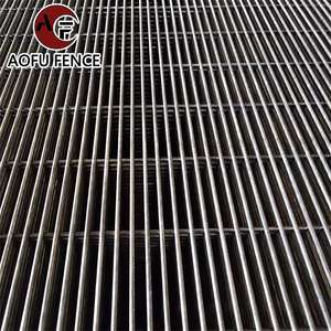 강화 스포츠 클리어 뷰 <span class=keywords><strong>358</strong></span> 안티 등반 메쉬 공항 철도 교도소 높은 보안 고밀도 메쉬 울타리 패널 보안 울타리 - Product Image 6