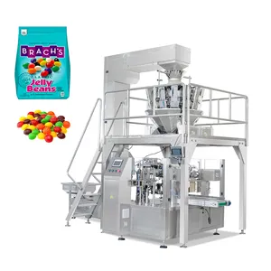 Automatische Doypack Korrel Voedsel Candy Corn Jelly Bean Standup Pouch Vullen En Verpakkingsmachine Premade Zak Verpakking Machine