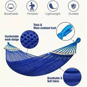 पोर्टेबल एंटी-रोलोवर ग्रीष्मकालीन बर्फ रेशम के साथ डबल चौड़ा, सांस लेने योग्य जाल कपड़े और कैंपिंग करने के लिए भंडारण बैग के साथ - Product Image 4