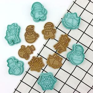 6 pz/set <span class=keywords><strong>di</strong></span> natale biscotto goffra stampo cartone animato Babbo Natale <span class=keywords><strong>fiocco</strong></span> <span class=keywords><strong>di</strong></span> <span class=keywords><strong>neve</strong></span> Spaceman modello UFO Cookie Cutter - Product Image 2