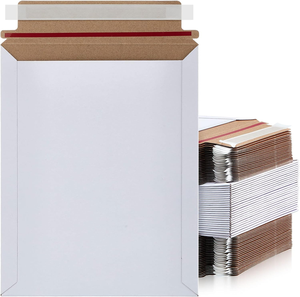 Sobres de cartón gris para envíos postales de papel kraft, bolsas adhesivas, sobres rígidos de papel kraft para embalaje exprés - Product Image 2