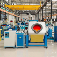 HCX 15kw 220v four de fusion des métaux à Induction pour or argent cuivre aluminium étain plomb acier coulée or Machine