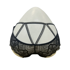 Nouvelle culotte femme en dentelle et strass, taille mi-haute, confortable et respirante, avec bretelles, style pur, en maille transparente - Product Image 6