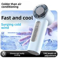 TORRAS COOLiFY Iva Kipas Genggam Pendingin Es [Chill 50F] 0-100 Kecepatan Dapat Diatur Kipas Portabel Super Mini Bertenaga 5000mAh