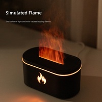 Diffuseur d'aromathérapie 2026 Flame HY12, mini diffuseur d'huiles essentielles compact pour bureau, utilisation domestique, alimentation USB, ultrasonique silencieux