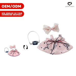 Diseño Personalizado OEM Disponible, Varios Tamaños Opcionales, Conjunto <span class=keywords><strong>de</strong></span> Ropa <span class=keywords><strong>para</strong></span> Muñeca con Lazo Floral Estilo Niña, 3 Piezas - Product Image 1