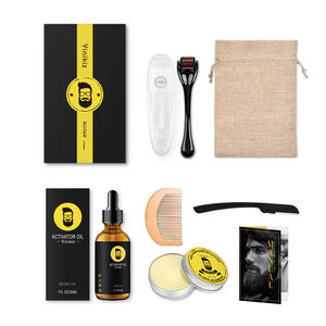 Cuidado del cabello facial profesional todo en uno crecimiento de la barba Kit de suero de aceite alisador de barba Kit de aseo para hombres cuidado diario - Product Image 6