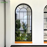 Ventana Fija de Aluminio Personalizada con Diversos Estilos Decorativos para Edificios