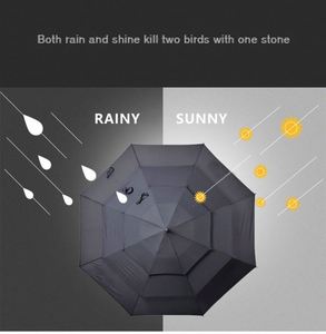 Parapluie de golf personnalisé de 56 pouces à ouverture automatique avec trois couches de protection contre le vent et le soleil pour adultes - Product Image 5