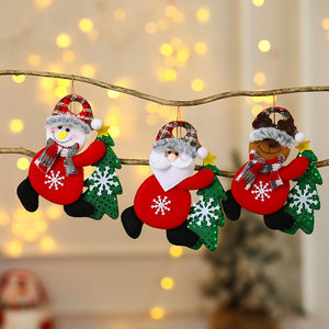 Nuevos adornos navideños de tela transfronterizos, decoraciones para árboles de Navidad, adornos de muñecos de peluche para abrazar árboles - Product Image 3