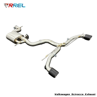 Système d'échappement Catback en acier inoxydable avec silencieux pour Volkswagen Scirocco 2.0T 2010-2017, tuyau d'échappement haute performance