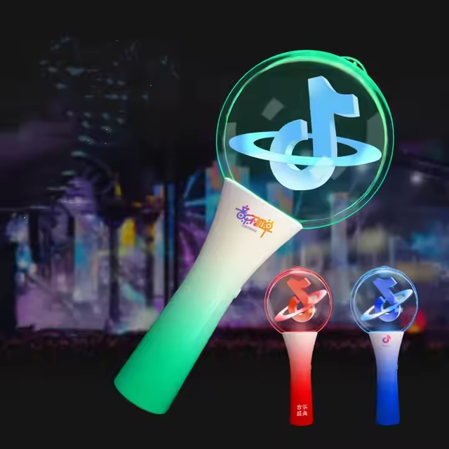 Shenzhen K-pop Acrylic Army Bomb Official Custom Logo Brand Lightstick Cheering Glow Stick With LED RGB Light for Events Concert
