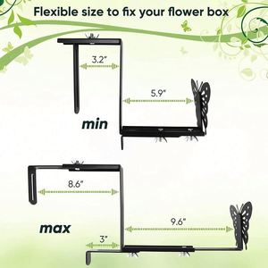 ตะขอแขวนต้นไม้แบบติดผนัง WEKIS OEM Precision 2 ชิ้น ชุดขายึดรางเหล็กปรับระดับได้ รับน้ำหนักได้ 75 ปอนด์ - Product Image 3