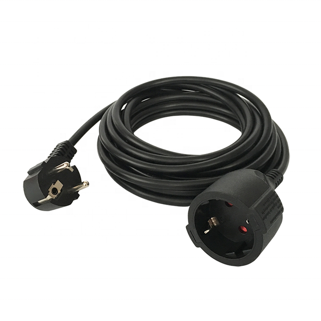 XUANSHI High Quality VDE CE KEMA GS Euro AC H05VV-F 3G1.0mm Home Appliance Power Cords Molded Plug (Euro 3-Pin Schuko) Pure