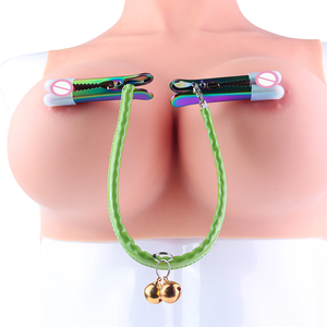 Pince à tétons colorée, masseur léger pour les seins, stimulateur de poitrine, outils sexy, plaisir intense pour femmes et hommes - Product Image 2