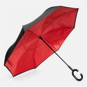Logo Customized Bright Color Modern Pongee Advertising Umbrella with Long Handle Manual Open Straight Design for Company Gift