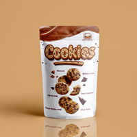 Sachets personnalisés imprimés de qualité alimentaire pour aliments pour animaux, biscuits et snacks, avec fermeture éclair, pour emballage vertical