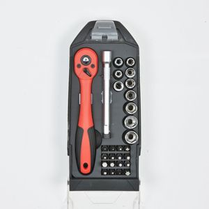 Juego de Llaves de Trinquete de Acero de Aleación de Vanadio de 28 Piezas Lixin Tools, Juego de Herramientas Manuales Métricas para el Hogar - Product Image 1