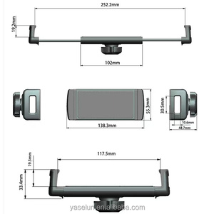 ที่ยึดโทรศัพท์ในรถยนต์และรถบรรทุกขนาดใหญ่แบบใหม่ยืดได้และหมุนได้รองรับโทรศัพท์และแท็บเล็ตขนาดเล็กหนักใช้งานได้มั่นคง - Product Image 5