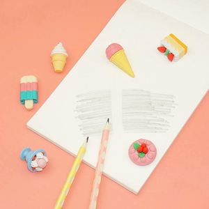 Nouvelles Gommes Créatives 3D en Forme de Donut et de Burger en Caoutchouc TPR, Thème Desserts, Cadeaux de Noël pour Écoles Primaires, Prix, Logo Personnalisé - Product Image 4