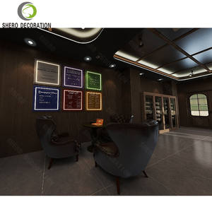 Humidor de Puros Personalizado <span class=keywords><strong>Color</strong></span> Cereza con Exhibición y Cajones de Madera de Cedro Español, <span class=keywords><strong>Vitrina</strong></span> para Tienda de Tabaco - Product Image 1