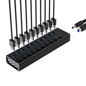 Bộ Chuyển Đổi <span class=keywords><strong>Hub</strong></span> <span class=keywords><strong>Usb</strong></span> 10Gbps Bộ Chia Dữ Liệu Công Nghiệp 10 Cổng USB3.2 Với Bộ Chuyển Đổi Loại C <span class=keywords><strong>Usb</strong></span> C 3.0 Bộ Chia <span class=keywords><strong>Usb</strong></span> Với Nguồn Điện 12V5A - Product Image 1