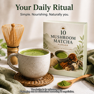 10 Polveri di Matcha ai Funghi |   Coda di Tacchino, Criniera di Leone, Cordyceps, Reishi, Chaga, Maitake e Altro Ancora |   Nutrizione e benessere quotidiani - Product Image 3