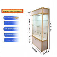 Vitrine de présentation en verre style cadre de rangement, multi-niveaux, pour bijoux et figurines