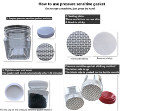 أغطية ذكية ذاتية اللصق من رغوة ABS حساسة للضغط ومقاومة للعبث وغير قابلة لإعادة التعبئة، أغطية قابلة للتخصيص لعبوات مستحضرات التجميل - Product Image 5