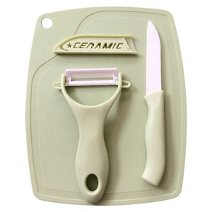 Cheap <strong>Ceramic</strong> Fruit <strong>Knife</strong> <strong>Set</strong> with Cutting Board Promotion Gift - Product Image 3