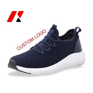 Vente en gros de chaussures de marche décontractées à enfiler tricotées à la mouche chaussures respirantes pour hommes baskets - Product Image 1
