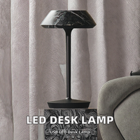 SIMIG Rechargeable LED Lampe De Bureau Moderne Tactile Contrôle Portable Sans Fil Marbre Table Lumière Flexible Caractéristique Décorative