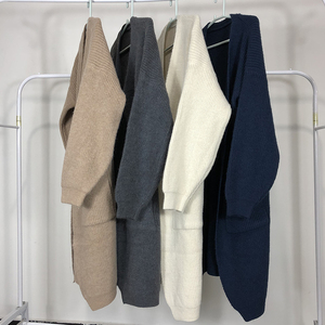 Abiti in Lana a Maglia Spessa per Donne Musulmane, Cappotto a Maniche Lunghe Autunno Inverno, Abaya Islamica Aperta <span class=keywords><strong>di</strong></span> Alta Qualità, Morbida e Confortevole - Product Image 5