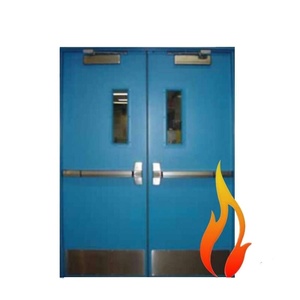 UL Canadá Arabia Saudita Pakistán Bangladesh estándar puerta de salida de acero de una sola hoja resistente al fuego con barra de pánico - Product Image 3