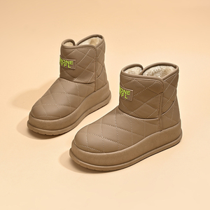 Bottes de neige épaisses les plus vendues pour femmes, nouvelles chaussures d'hiver pour femmes avec semelles rembourrées et bottines à talon compensé. - Product Image 6