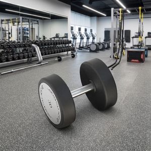 Mancuernas recubiertas de goma con cabeza redonda para levantamiento de <span class=keywords><strong>pesas</strong></span>, Popular, novedad, para gimnasio - Product Image 2