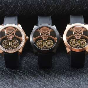 Reloj Mecánico Automático Complejo de Diseño Moderno con Proceso de Fabricación Avanzado, Diseño de Calavera Hueca para Hombre - Product Image 5