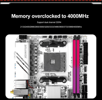 JGINYUE B550I游戏主板64gb M.2插座AM4 DDR4迷你ITX B550主板