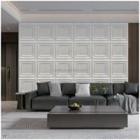 Panneau mural décoratif intérieur en polyuréthane PU artificiel, design moderne, imitation grande dalle, ignifuge, applications hôtelières