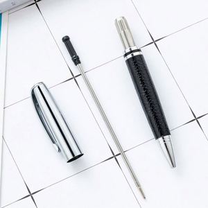 1.0Mm Black Metal Ballpoint Customizable Logo Engraving Business Office Writing Promotional Gift <b>Pen</b> - Product Image 4