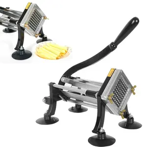 Keuken Aubergine Chopper Groentesnijder Potato Chips Cutter Franse Fry Cutter Met Zuignap Voeten