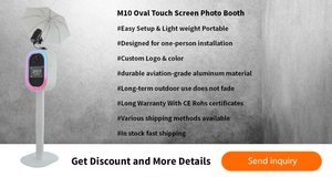 Cabina Fotografica Professionale in Alluminio 2026 Compatibile con DSLR e iPad, Chiosco Selfie Portatile per <span class=keywords><strong>Noleggio</strong></span> Eventi - Product Image 2